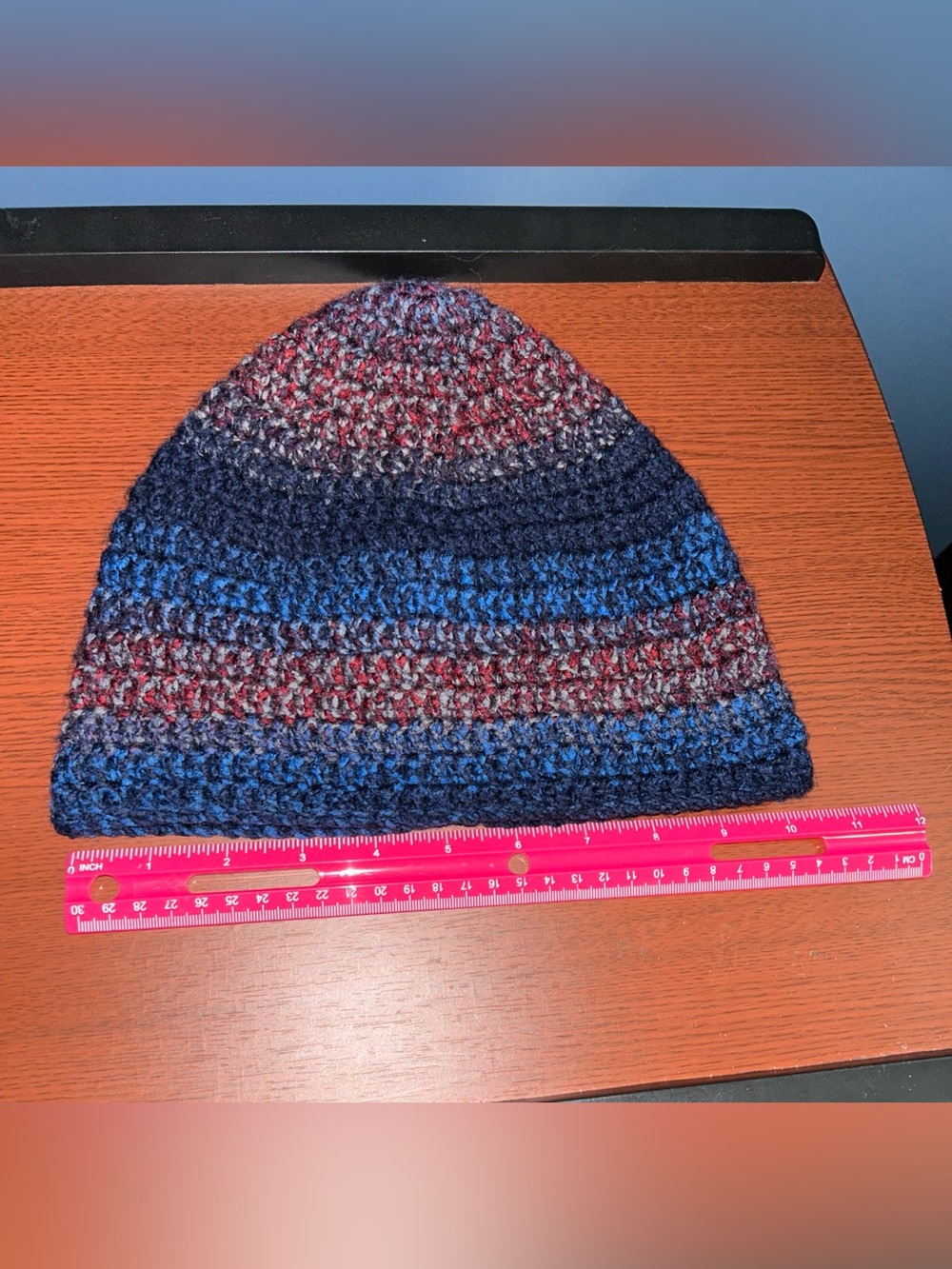Crochet Gradient Beanie - Picture 5 of 5